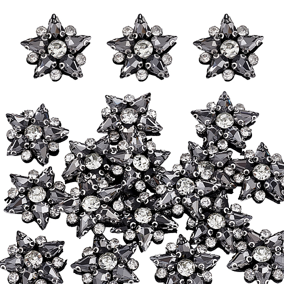 Аксессуары для украшений из нержавеющей стали и стекла, звезда