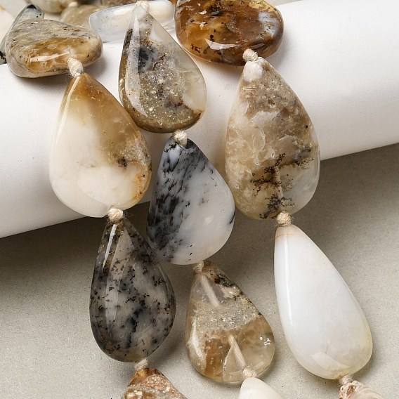 Природные африканские опал бусины пряди, квартира слеза