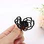 Sweet and Simple Adult Hair Clip with Hollow Flower Bird's Nest