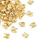 SHEGRACE Brass Bead Tips, Calotte Ends, Cadmium Free & Lead Free, Clamshell Knot Cover