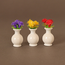 Модель пластиковой вазы, аксессуары для домашнего кукольного домика с микро-ландшафтом, притворяясь опорными украшениями
