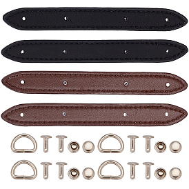 2 сумки 2 цвета микрофибровая кожа подвесные застежки, с металлическими застежками и гвоздями