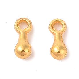 Alloy Charms, Chain Extender Drop, Teardrop, 7x2.5mm, Hole: 1.5mm