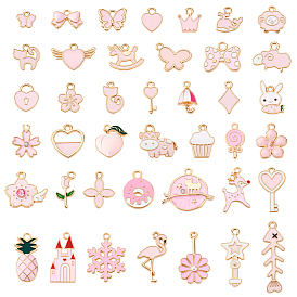 83 шт 15 стили подвески из сплава эмали, разнообразные