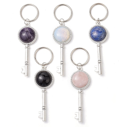 Брелок из сплава драгоценных камней, с железными разрезными брелоками