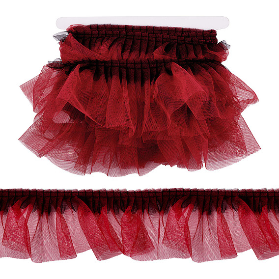 5 Yards Polyester Ornament Accessories, for Jewelry Making, with Cardboard Display Card