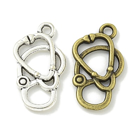 Tibetan Style Alloy Pendants, Lead Free & Cadmium Free, Stethoscope