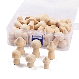 Незавершенные деревянные заготовки грибных наборов, для детского творчества поделки с игрушками