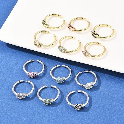 Латунные микро проложить пальцев кольца кубического циркония, узел, стойки покрытие, долговечный, без кадмия и без свинца, настоящий 18k позолоченный/платиновый