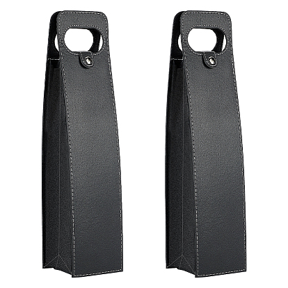 Подарочные мешочки для вина из искусственной кожи с отверстием для ручки