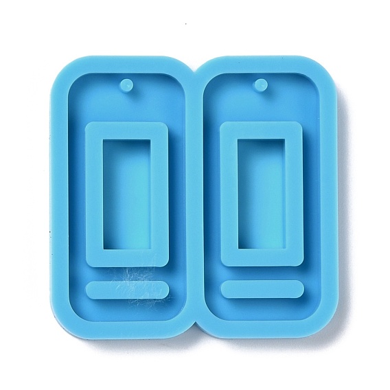 DIY Pendant Silicone Molds, for Earring Making, Resin Casting Molds, For UV Resin, Epoxy Resin Jewelry Making, Rectangle