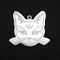 201 Stainless Steel Pendants, Laser Cut, Cat Shape