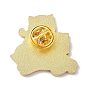 Cute Cats Enamel Pin, Alloy Enamel Brooch Pin for Clothes Bags, Golden