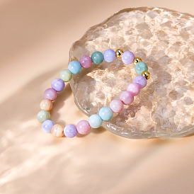 Браслеты из круглого бисера narual morganite для женщин