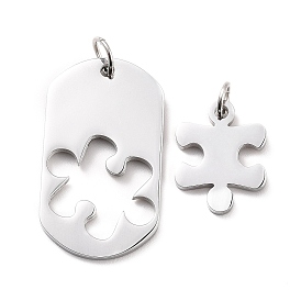 304 комплект подвесок из нержавеющей стали, с целью перехода в кольце, овал и пазл