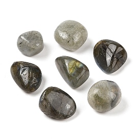 Perles naturelles de labradorite, nuggets, pas de trous / non percés, pierre tombée