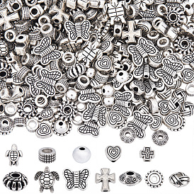 Сплавочные овальные бусины тибетского стиля , разнообразные