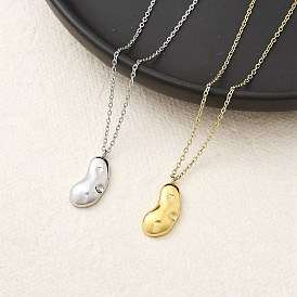 Ионное покрытие (ip) 304 ожерелье с подвеской из нержавеющей стали