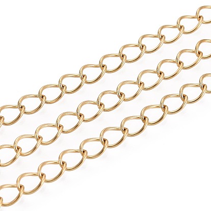 Скрученная цепь из нержавеющей стали ручной работы 304, пайки, с катушкой, ионное покрытие (ip)