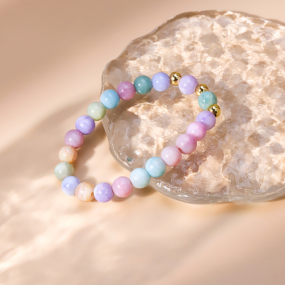 Браслеты из круглого бисера narual morganite для женщин