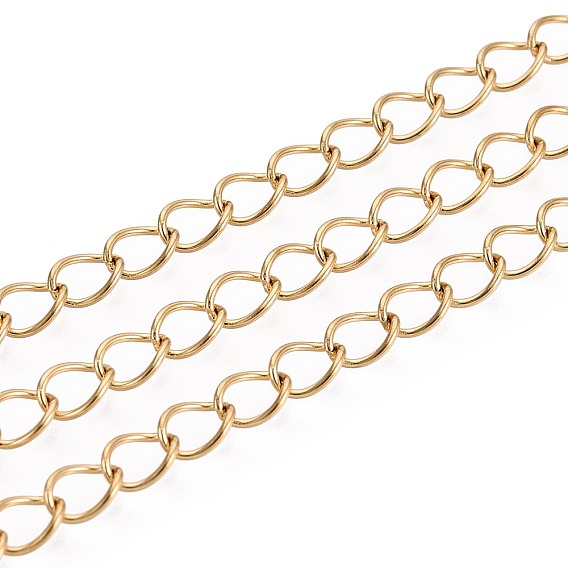 Скрученная цепь из нержавеющей стали ручной работы 304, пайки, с катушкой, ионное покрытие (ip)