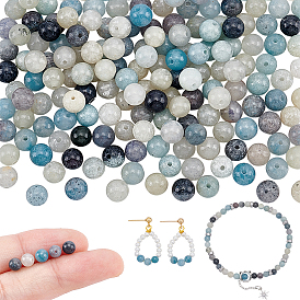 Натуральные нити троллейтовых бусин, круглые