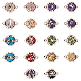 Стеклянные звенья / разъемы, с легкими позолоченными сплавами, разнообразные