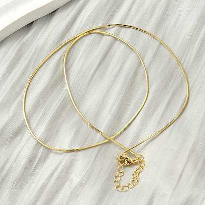 1мм латунные ожерелья-змейки для женщин и мужчин, стойки покрытие, долговечный, без свинца и без кадмия