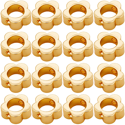 30шт. латунная рамка для бусин, цветок