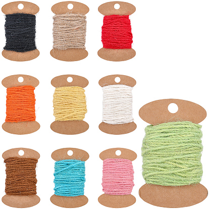 10шт. 10 цвета мешковинной ленты, для аксессуаров для одежды, украшение подарка