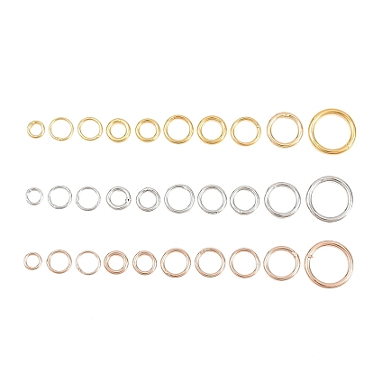 Латунь закрыт прыжок кольца, круглые