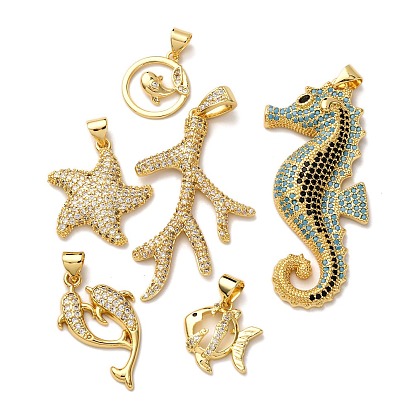 Латунные микро проложить кубического циркония подвески, стойки покрытие, долговечный, без свинца и без кадмия, реальный 18 k позолоченный