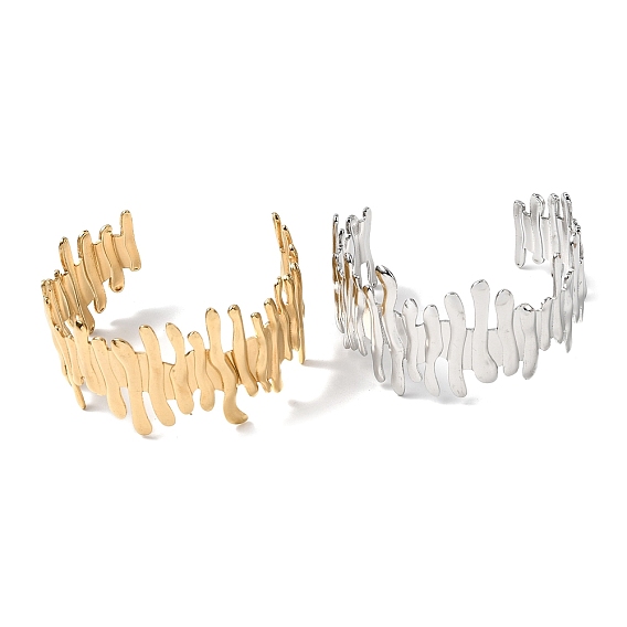 304 женские браслеты-манжеты из нержавеющей стали, забор