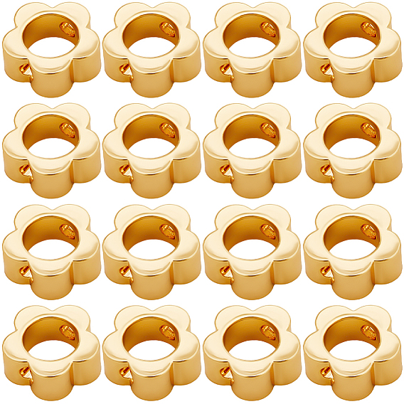 30шт. латунная рамка для бусин, цветок