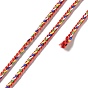 Five Tone Polyester Jewelry Braided Cord, Round