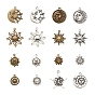 Tibetan Style Alloy Pendants, Lead Free, Moon and Sun