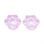 Transparent Resin Cabochons,  with Glitter Powder, Claw