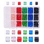 Transparent Glass Beads, Faceted, Cube