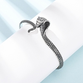 Ретро 316 браслеты-манжеты из хирургической нержавеющей стали, змея