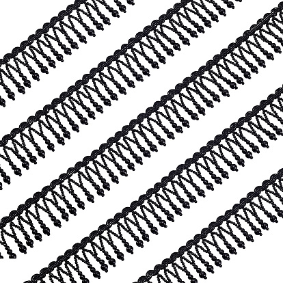 5 ярдов полиамида с отделкой из пластиковых бусин