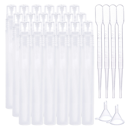Spray Bottle, Perfume Spray Bottles, Mini Transparent Plastic Funnel Hopper and 2ml Disposable Plastic Dropper