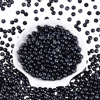 500 шт. прозрачные стеклянные бусины, остекление стиль, круглые