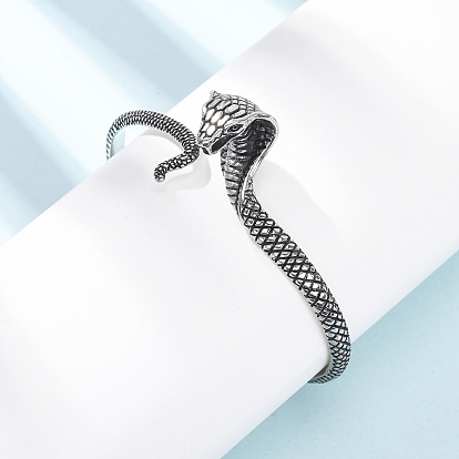 Ретро 316 браслеты-манжеты из хирургической нержавеющей стали, змея