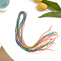 Polyester Colorful Hair Braid Rope Strands, Ponytail Hair Ribbon Hair accessories for Women Girl