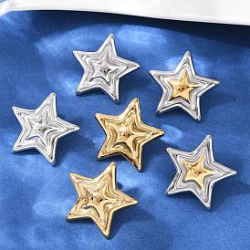 304 из нержавеющей стали серьги, звезда