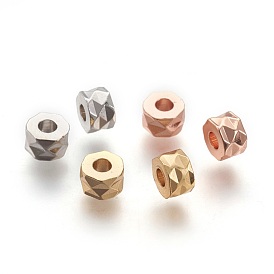 Environment Brass Beads, Electophoresis, Long-Lasting Plated, Lead Free & Cadmium Free, Flat Round