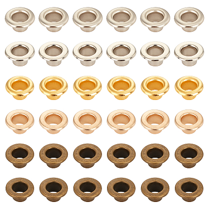 Iron Grommet Eyelet Findings, for Bag Making, Flat Round