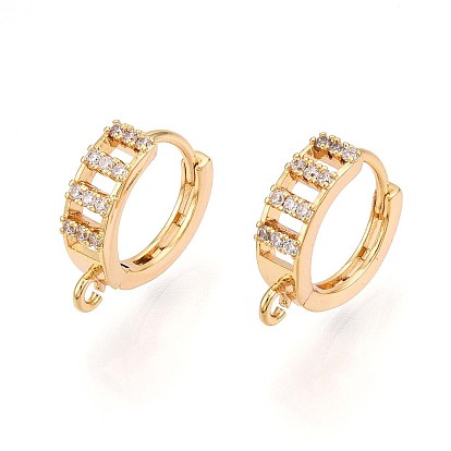 Латунный микропаве кубический цирконий кольцо серьги фурнитура, без свинца, без никеля и без кадмия, кольцо