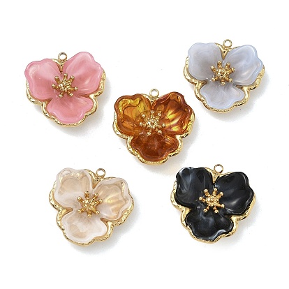 304 подвески из нержавеющей стали, , с акриловой, реальный 18 k позолоченный, ионное покрытие (ip)