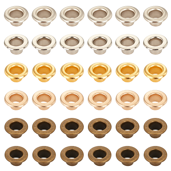 Iron Grommet Eyelet Findings, for Bag Making, Flat Round